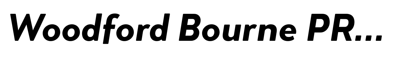 Woodford Bourne PRO Bold Italic